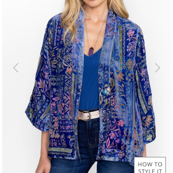 NWT Johnny Was Carwin Burnout Kimono-M - Picture 4 of 7